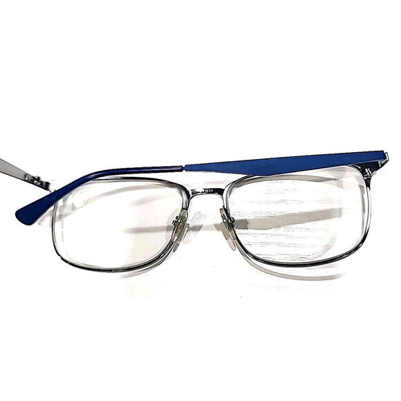 Ray Ban RB6421 3041 Blue Silver Metal Square Eyeglasses Frame 54-18 145 - Picture 5 of 10